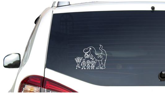 Happy Family vinyl decal sticker