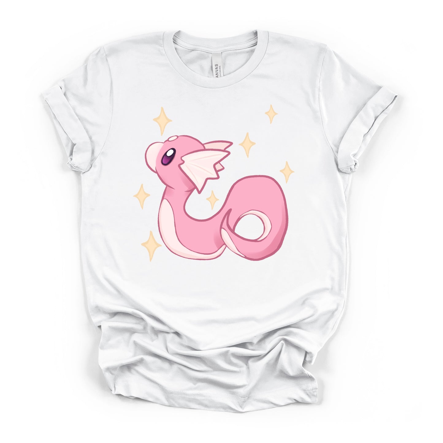 Pink Dragon 90s Cartoon T-shirt