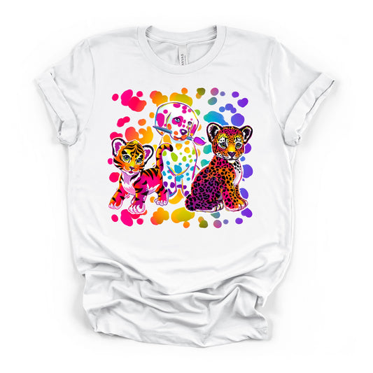 90s Retro Rainbow Animals T-shirt