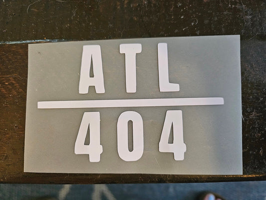 Atlanta ATL/404 vinyl decal sticker